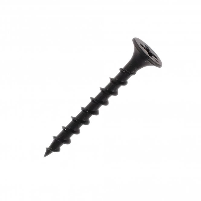 Drywall Screws - Coarse Thread - 3.5x25mm - Black Phosphate - Box 1000
