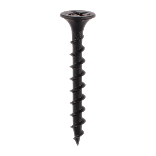 Drywall Screws - Coarse Thread - 3.5x25mm - Black Phosphate - Box 1000