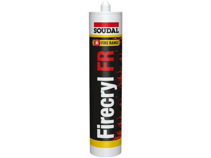 Soudal Firecryl Fire Resistant Acrylic Sealant - White - 310ml