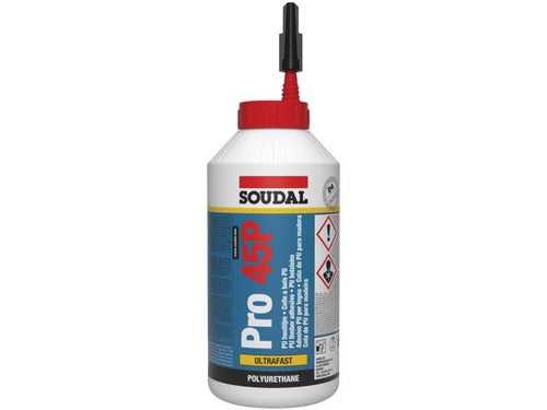 Soudal PRO45P D4 Water Resistant PU Glue - 750ml