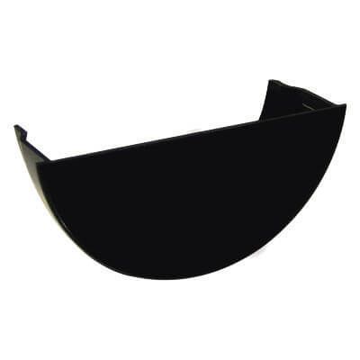 Floplast Half Round Black Gutter Internal Stopend