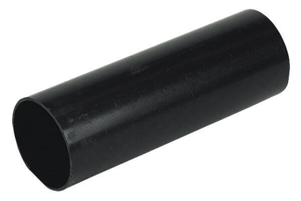 Floplast 68mm Round Black Downpipe-5.5m Long