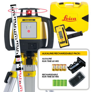 Rugby 610 Re-Chargeable Rotary laser Level